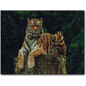 Cakapuzzle Kütüğün Üzerindeki Bengal Kaplanı Mdf 120 Parça Puzzle