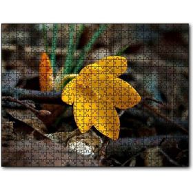 Cakapuzzle Kütükler Arasında Sarı Çiçek Mdf 120 Parça Puzzle