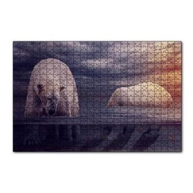 Cakapuzzle Kutup Ayıları Okyanus ve Günbatımı 255 Parça Puzzle