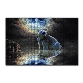 Cakapuzzle Kutup Ayısı Doğa Gece 120 Parça Puzzle
