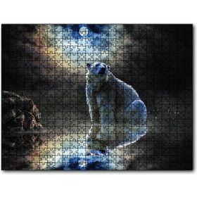 Cakapuzzle Kutup Ayısı Doğa Gece 120 Parça Puzzle