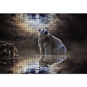 Cakapuzzle Kutup Ayısı Doğa Gece 120 Parça Puzzle