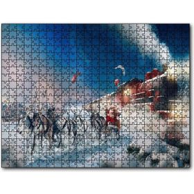 Cakapuzzle Kutup Ekspresi Geyikler ve Noel Baba 255 Parça Puzzle