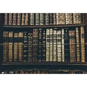 Cakapuzzle Kütüphane Rafında Ciltli Kitaplar Mdf 1000 Parça Puzzle