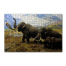 Cakapuzzle Kuzey Amerika Mamutları Illüstrasyon 255 Parça Puzzle