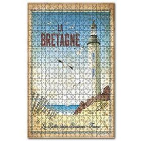 Cakapuzzle La Bretagne Deniz Feneri Afiş Görseli 120 Parça Ahşap Puzzle