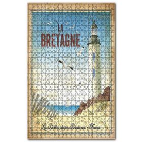 Cakapuzzle La Bretagne Deniz Feneri Afiş Görseli Ahşap 255 Parça Puzzle
