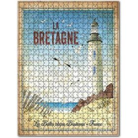 Cakapuzzle La Bretagne Deniz Feneri Afiş Görseli Ahşap 255 Parça Puzzle