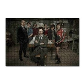 Cakapuzzle La Casa De Papel Başlangıç Kadrosu 120 Parça Ahşap Puzzle