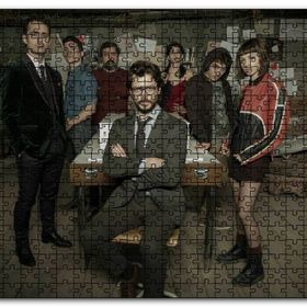 Cakapuzzle La Casa De Papel Başlangıç Kadrosu Mdf 1000 Parça Puzzle