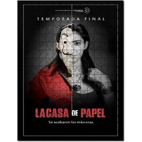 Cakapuzzle La Casa De Papel Nairobi Maskeli Maskesiz Mdf 120 Parça Puzzle