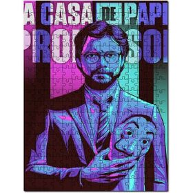 Cakapuzzle La Casa De Papel Profesör ve Maskesi Mdf 255 Parça Puzzle