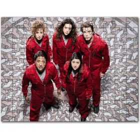 Cakapuzzle La Casa De Papel Rehineler Yukarıdan Görünüş Mdf 120 Parça Puzzle