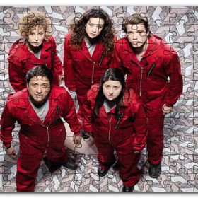 Cakapuzzle La Casa De Papel Rehineler Yukarıdan Görünüş Mdf 255 Parça Puzzle