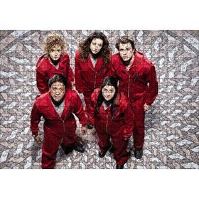 Cakapuzzle La Casa De Papel Rehineler Yukarıdan Görünüş Yapboz MDF Puzzle