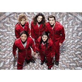 Cakapuzzle La Casa De Papel Rehineler Yukarıdan Görünüş Yapboz MDF Puzzle