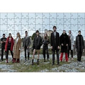 Cakapuzzle La Casa De Papel Tam Kadro Mdf 120 Parça Puzzle