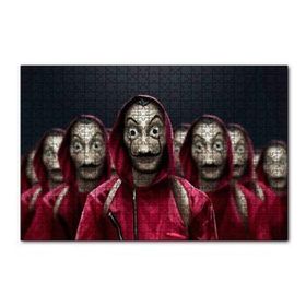 Cakapuzzle La Casa De Papel Tüm Karakterler Dali Maskeli 120 Parça Ahşap Puzzle
