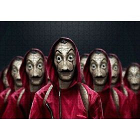 Cakapuzzle La Casa De Papel Tüm Karakterler Dali Maskeli 120 Parça Ahşap Puzzle