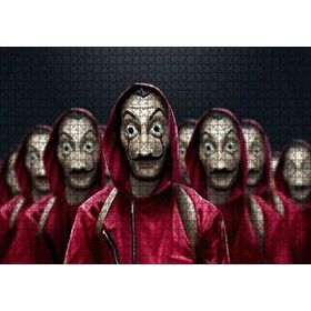 Cakapuzzle La Casa De Papel Tüm Karakterler Dali Maskeli 120 Parça Ahşap Puzzle
