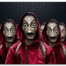 Cakapuzzle La Casa De Papel Tüm Karakterler Dali Maskeli Mdf 120 Parça Puzzle