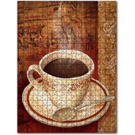 Cakapuzzle La Maison Cafe De Kahve Keyfi Görseli Ahşap 255 Parça Puzzle