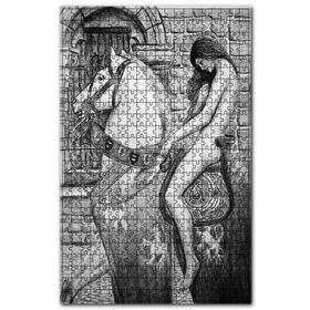 Cakapuzzle Lady Godiva Çıplak Karakalem Ahşap 255 Parça Puzzle