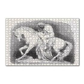 Cakapuzzle Lady Godiva Taş Heykel 120 Parça Ahşap Puzzle
