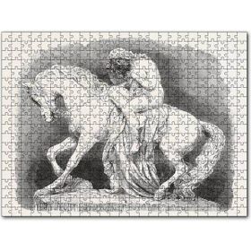 Cakapuzzle Lady Godiva Taş Heykel Mdf 500 Parça Puzzle