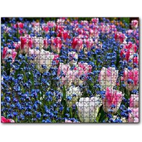 Cakapuzzle Lale Çiçeği Ve Bahar Çiçekleri 120 Parça Ahşap Puzzle
