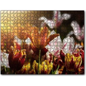 Cakapuzzle Laleler ve Güneş Işıkları Mdf 120 Parça Puzzle