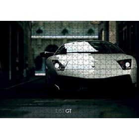 Cakapuzzle Lamborghini Gt Flu Arkaplan Mdf 500 Parça Puzzle