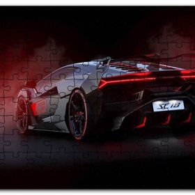Cakapuzzle Lamborghini Sck Arkadan Görünüş Mdf 120 Parça Puzzle