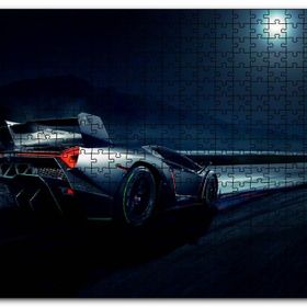 Cakapuzzle Lamborghini Veneno Arkadan Görünüş Mdf 1000 Parça Puzzle