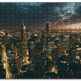 Cakapuzzle Las Vegas Gece Manzarası Mdf 120 Parça Puzzle