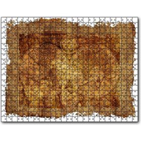 Cakapuzzle Latince Eski Dünya Haritası Mdf 1000 Parça Puzzle