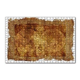 Cakapuzzle Latince Eski Dünya Haritası Yapboz MDF Puzzle