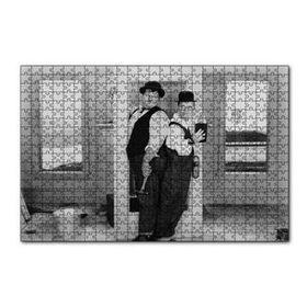 Cakapuzzle Laurel Hardy Tamirci Sahne 120 Parça Ahşap Puzzle