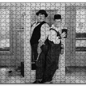 Cakapuzzle Laurel Hardy Tamirci Sahne Mdf 120 Parça Puzzle