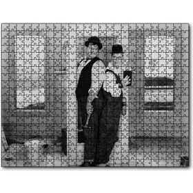Cakapuzzle Laurel Hardy Tamirci Sahne Mdf 120 Parça Puzzle
