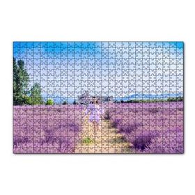 Cakapuzzle Lavanta Tarlaları Arasındaki Kız 120 Parça Ahşap Puzzle