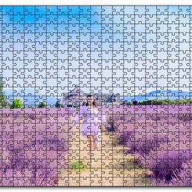 Cakapuzzle Lavanta Tarlaları Arasındaki Kız Mdf 120 Parça Puzzle