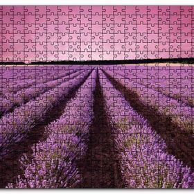 Cakapuzzle Lavanta Tarlaları ve Mor Gökler Mdf 120 Parça Puzzle