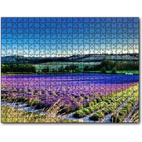 Cakapuzzle Lavanta Tarlası ve Yeşil Tepeler 255 Parça Ahşap Puzzle