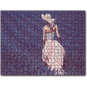 Cakapuzzle Lavanta Tarlasında Yürüyen Şapkalı Kadın Mdf 1000 Parça Puzzle