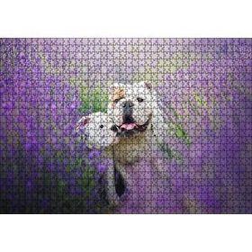 Cakapuzzle Lavantalar Arasında Bulldoglar 120 Parça Ahşap Puzzle