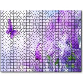 Cakapuzzle Lavantalar ve Mor Kelebekler Mdf 1000 Parça Puzzle