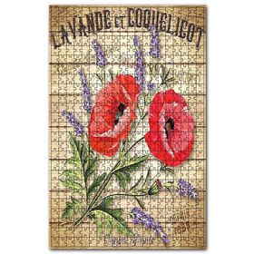 Cakapuzzle Lavantanın Sağlık Afişi Görseli Ahşap 1000 Parça Puzzle