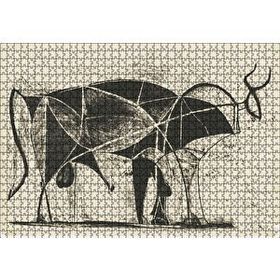 Cakapuzzle Le Taureau The Bull 1945 by Pablo Picasso 120 Parça Ahşap Puzzle