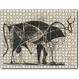 Cakapuzzle Le Taureau the Bull 1945 By Pablo Picasso Mdf 1000 Parça Puzzle